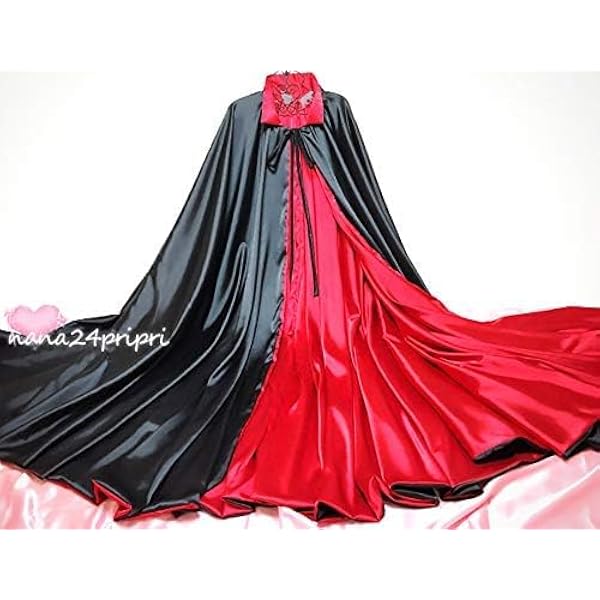 Amazon.co.jp: 光沢サテン ドラキュラマント ロング 全円